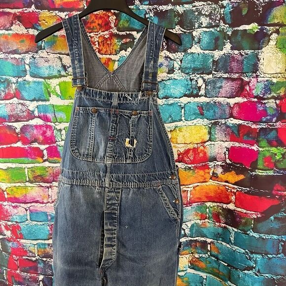 Vintage 50’s 60's ? Penney’s Pay Day Union Made Sanforized Square Bak Overalls M